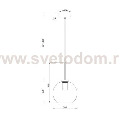 Подвесной светильник Freya FR8005PL-01BS Bravis