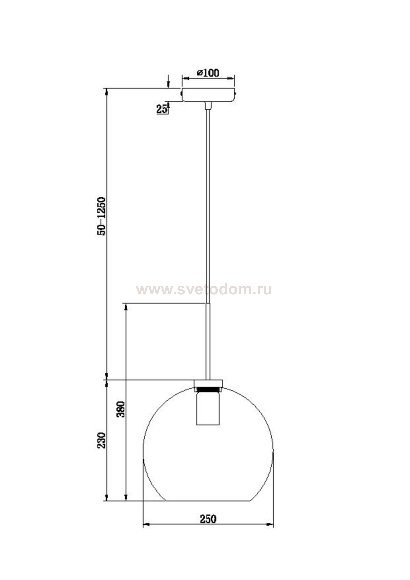Подвесной светильник Freya FR8006PL-01BS Bravis