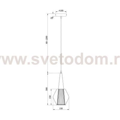 Подвесной светильник Freya FR8008PL-01GB Lente