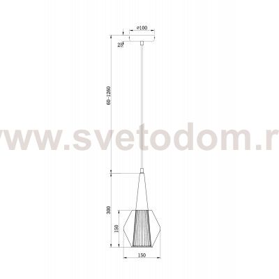 Подвесной светильник Freya FR8008PL-01GB Lente