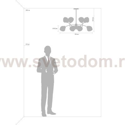 Светильник Freya FR8017PL-08MG 