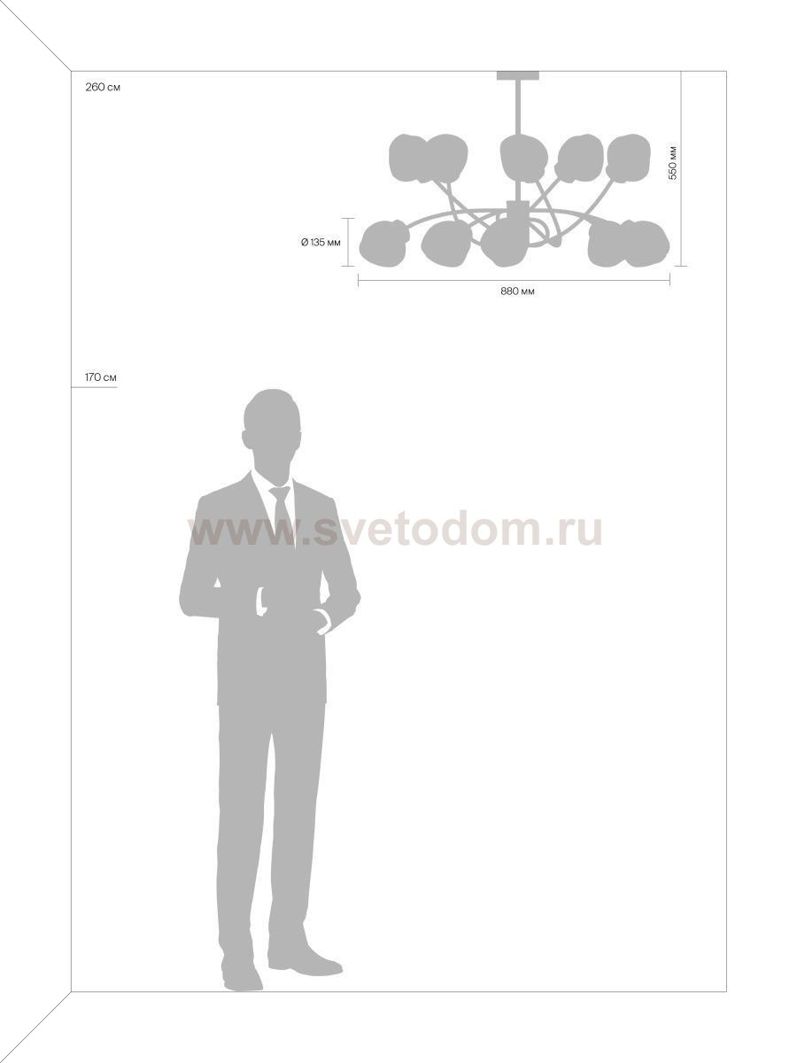 Светильник Freya FR8017PL-10MG 