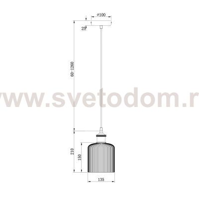 Подвесной светильник Freya FR9005PL-01GB Delta