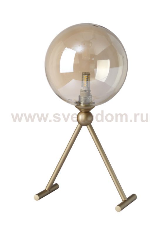 Настольная лампа Crystal Lux FRANCISCA LG1 GOLD/COGNAC (0660/501)
