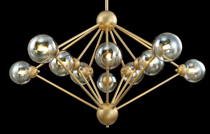 Люстра Crystal Lux FRANCISCA SP10 GOLD/COGNAC (0660/310)