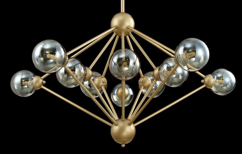 Люстра Crystal Lux FRANCISCA SP10 GOLD/COGNAC (0660/310)