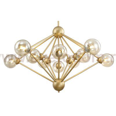 Люстра Crystal Lux FRANCISCA SP10 GOLD/COGNAC (0660/310)