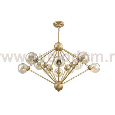 Люстра Crystal Lux FRANCISCA SP10 GOLD/COGNAC (0660/310)