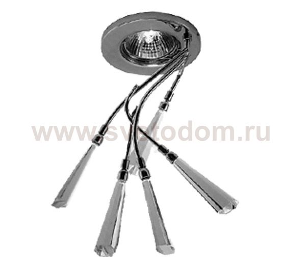 Светильник галогеновый FT886 MR16 50w хром+белый