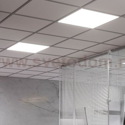Светильник офисный Gauss MiR 35W 3500lm 6500K IP40 595*595*50мм призма с БАП LED (G1-A0-00070-01GA3-2003565)