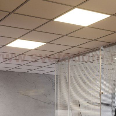 Светильник офисный Gauss MiR 35W 3000lm 5000K IP40 588*588*50мм Грильято опал планки LED (G1-R3-00010-31G02-2003550)