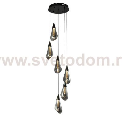 Подвесной светодиодный светильник G52137/6BK+GD SM Gerhort