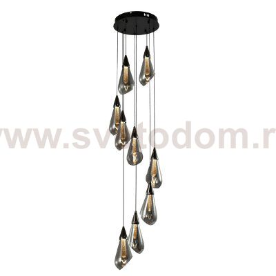 Подвесной светодиодный светильник G52137/9BK+GD SM Gerhort