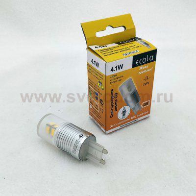 Светодиодная лампа Ecola G9 4,1W 2700K G9CG41ELC 65*23мм