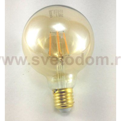 Ретро лампа диодная Gauss LED Filament G95 E27 6W Golden 550lm 2400K (105802006)