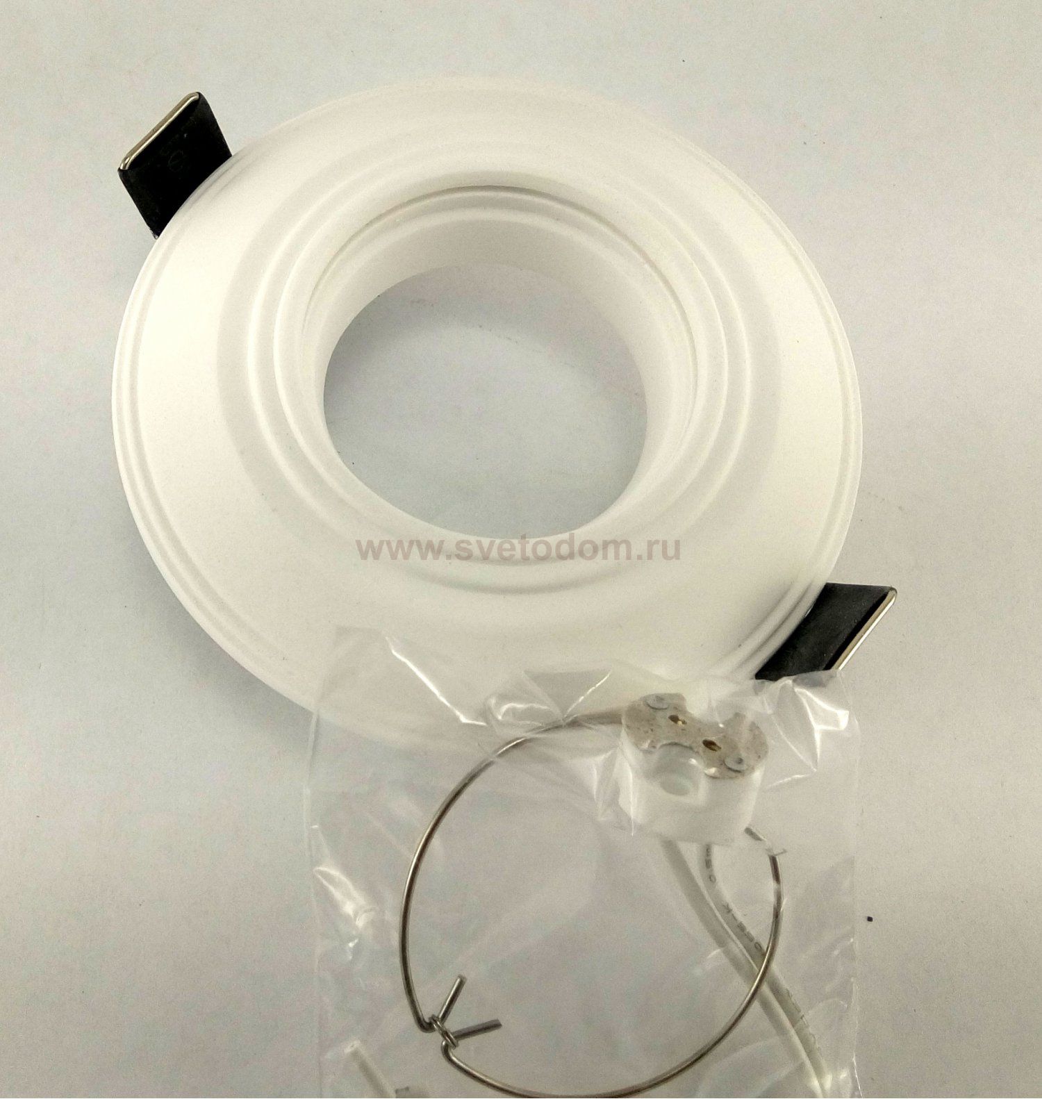 Светильник гипсовый Gauss GY006 белый d102мм