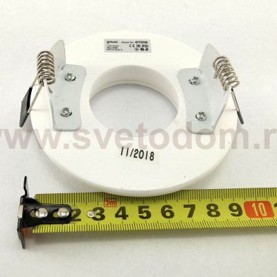 Светильник гипсовый Gauss GY006 белый d102мм