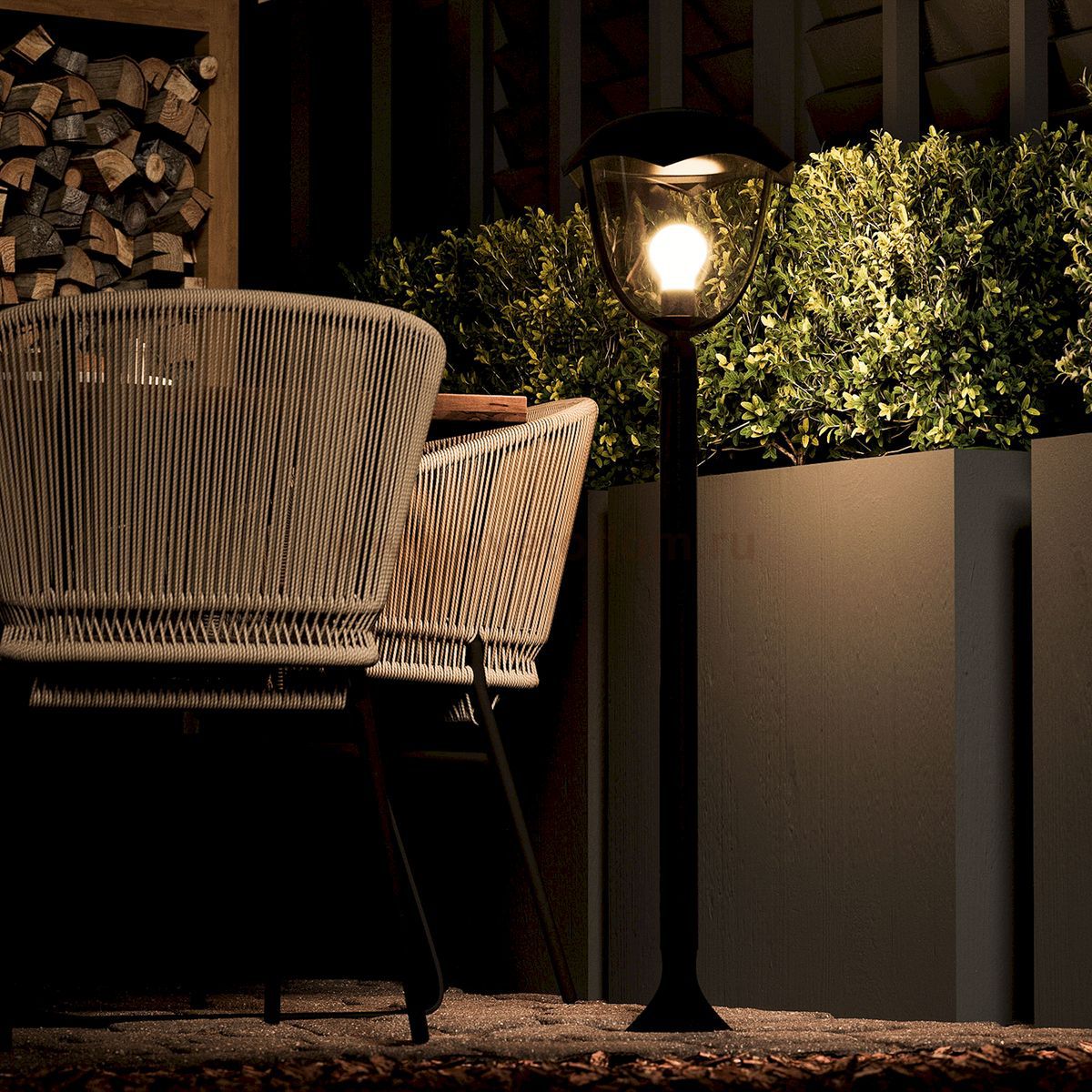 Светильник садово-парковый Gauss Aura столб 200*200*1000mm, 170-240V / 50Hz, 1xE27, Max.60W, IP: 54, (GD030)