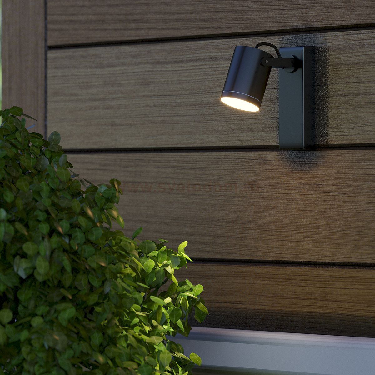 Светильник садово-парковый Gauss Sonata настенный архитектурный, 1xGU10, 172.5*90*130mm, 170-240V / 50Hz, 1xMax.35W, IP54, (GD150)