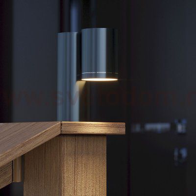 Светильник садово-парковый Gauss Sonata настенный архитектурный, 1xGU10, 142x155x70mm, 170-240V / 50Hz, Max.35W, IP54, (GD151)