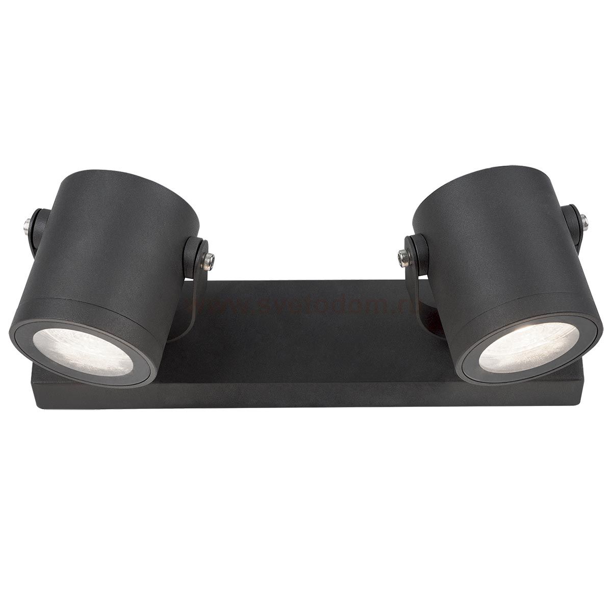 Светильник садово-парковый Gauss Sonata настенный архитектурный 2xGU10 280x90x130mm, 170-240V / 50Hz, 2xMax.35W, IP:54, (GD153)