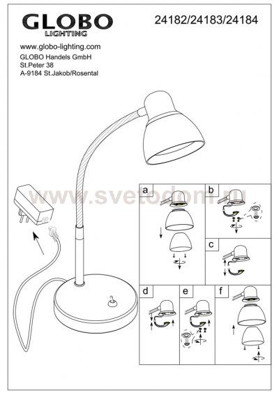 Светильник Globo 24182 Pixie
