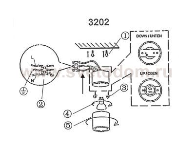 Светильник потолочный Globo 3202 Style