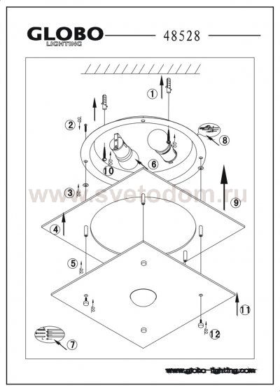Светильник Globo 48528 Malaga