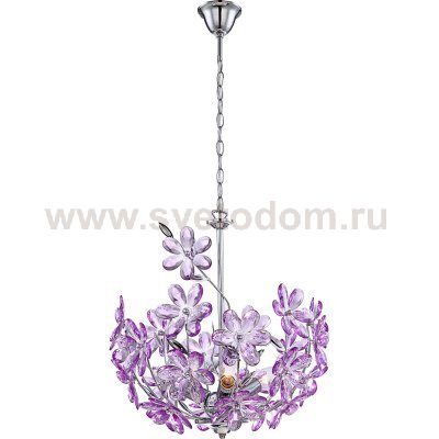 Люстра сиреневая Globo 5141 Purple