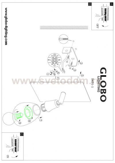 Светильник Globo 5451-1 Frank