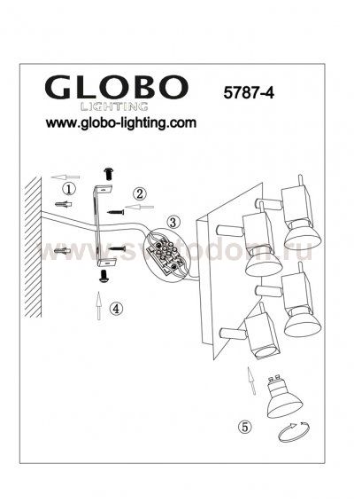 Светильник Globo 5787-4 Carea