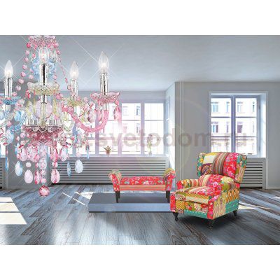 Люстра цветная хрустальная Globo 63218-5