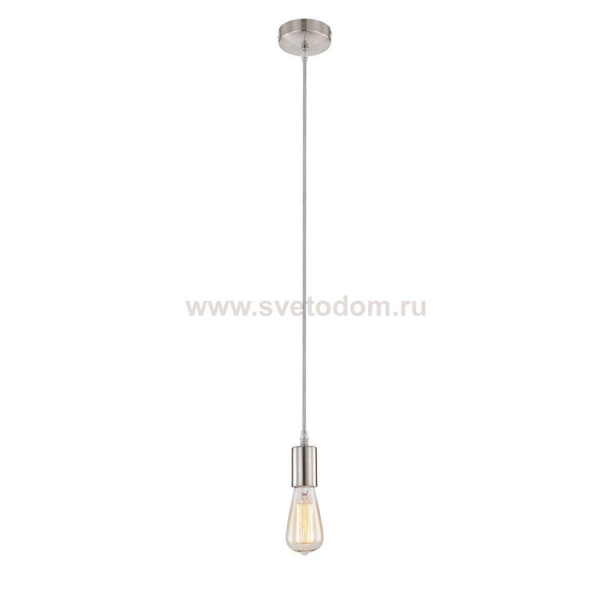 Патрон никель с серым шнуром Globo A14