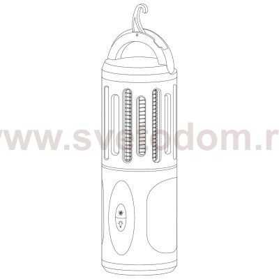 Антимоскитный светильник Gauss Mosquito, 7Вт, 3AA, (GMQ03)