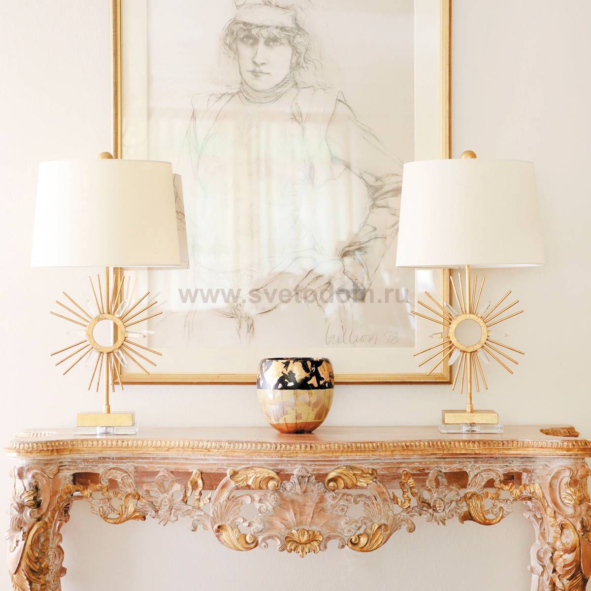 Настольная лампа Natural concept GN/SUN KING/TL SUN KING