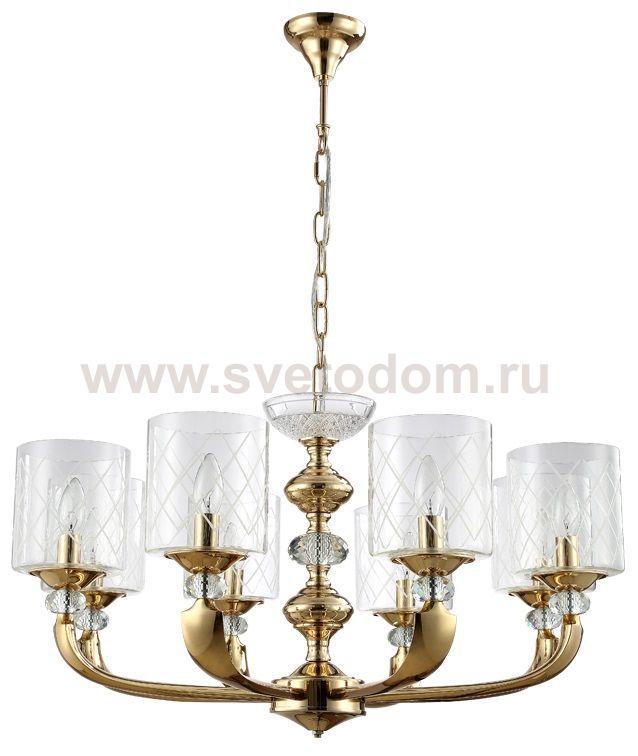 Люстра Crystal Lux GRACIA SP8 GOLD (0700/308)