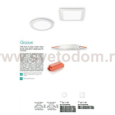 Ideal Lux GROOVE FI 10W ROUND 4000K