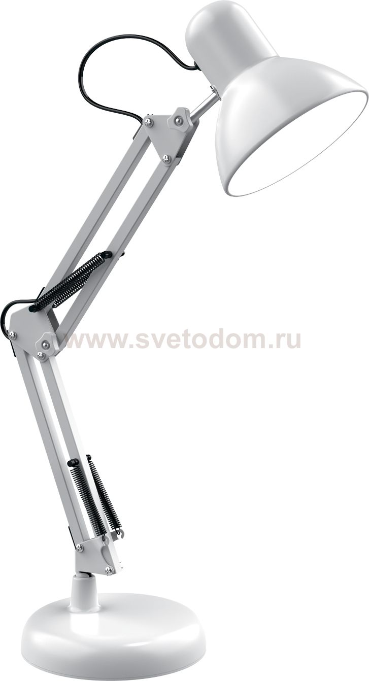 Светильник настольный Gauss модель GTL002 60W 220-240V E27 белый струбцина и основание
