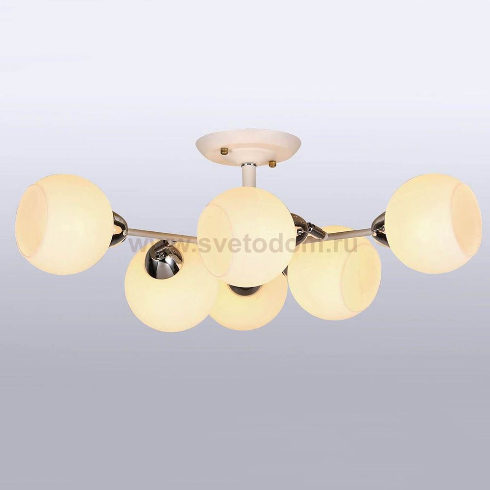 Люстра HIPER H007-6 6*E27*60Вт BLACK/GOLD Arina