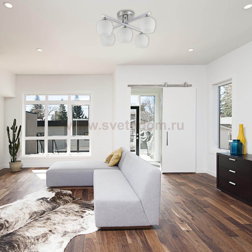 Люстра HIPER H019-5 COMBI  5*E27*60Вт+LED WENGE Parma