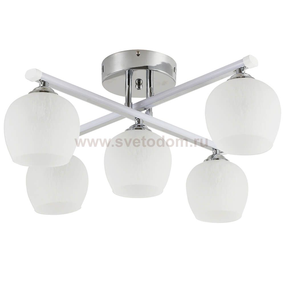 Люстра HIPER H019-5 COMBI  5*E27*60Вт+LED WENGE Parma