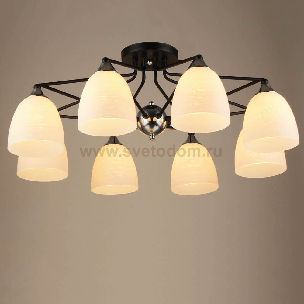 Люстра HIPER H024-8 8*E27*60Вт WENGE Bridget