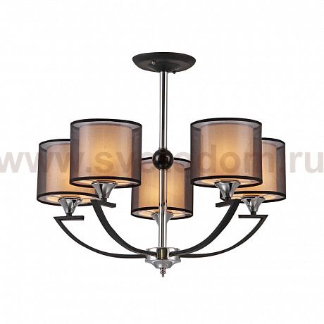 Люстра HIPER H025-5 5*E27*60Вт BLACK/CHROME Andrea