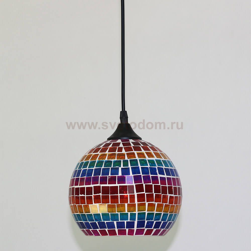 Подвес HIPER H034-3 1*E27*60Вт MOSAIC Tiffany