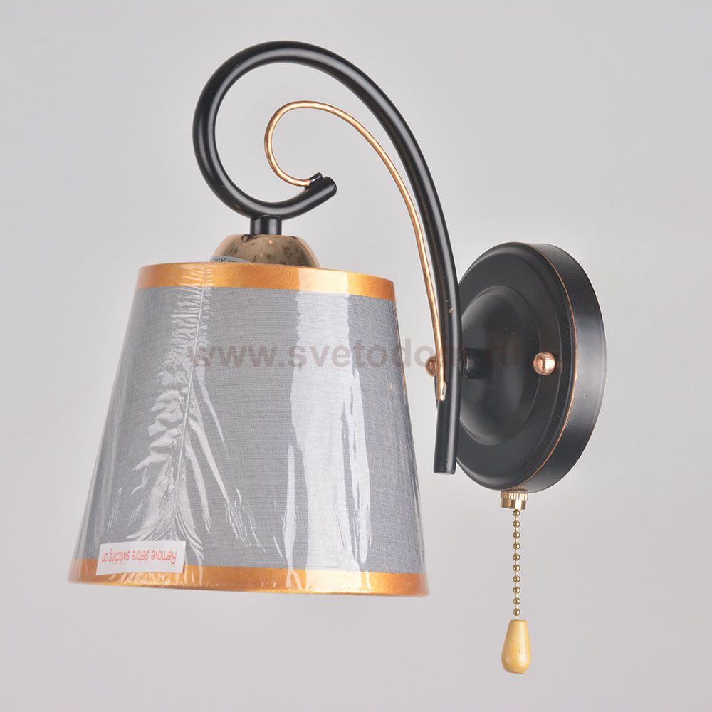 Бра HIPER H055-1 1*E27*60Вт BLACK/GOLD Nataly