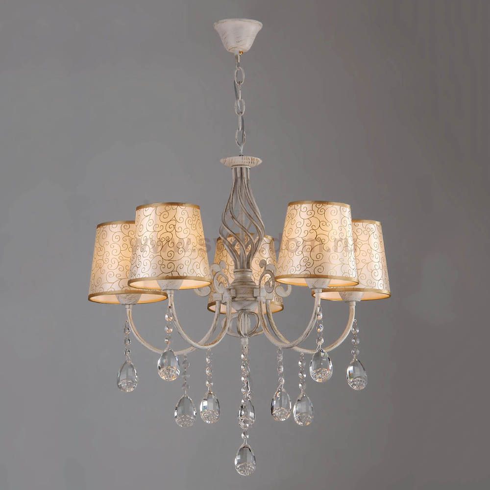 Люстра HIPER H056-5 5*E27*60Вт WHITE/GOLD Samanta