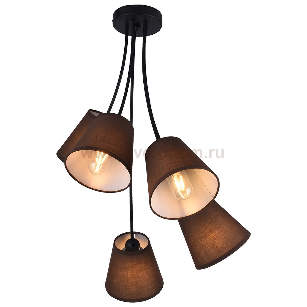Люстра HIPER H059-5 5*E27*60Вт CHOCOLATE Wendy