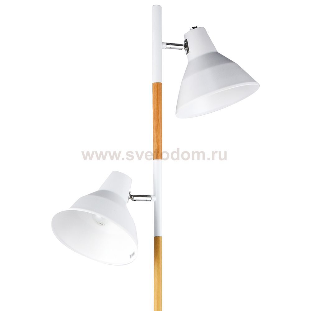 Торшер HIPER H089-2 2*Е27*60Вт WHITE/BROWN TORINO