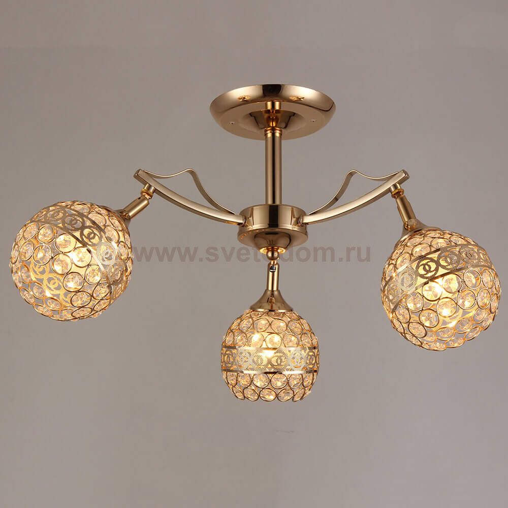 Люстра HIPER H101-3 3*Е27*60Вт GOLD RAVENNA