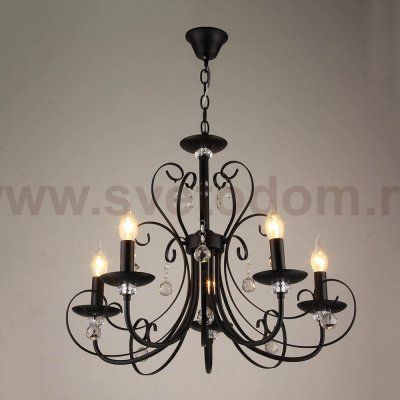 Люстра HIPER H105-5 5*Е27*60Вт BLACK FLEUR